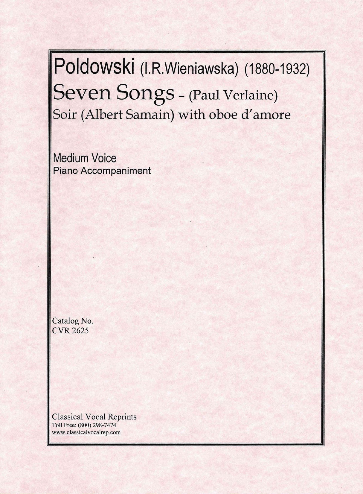 Poldowski: 7 Songs & Soir