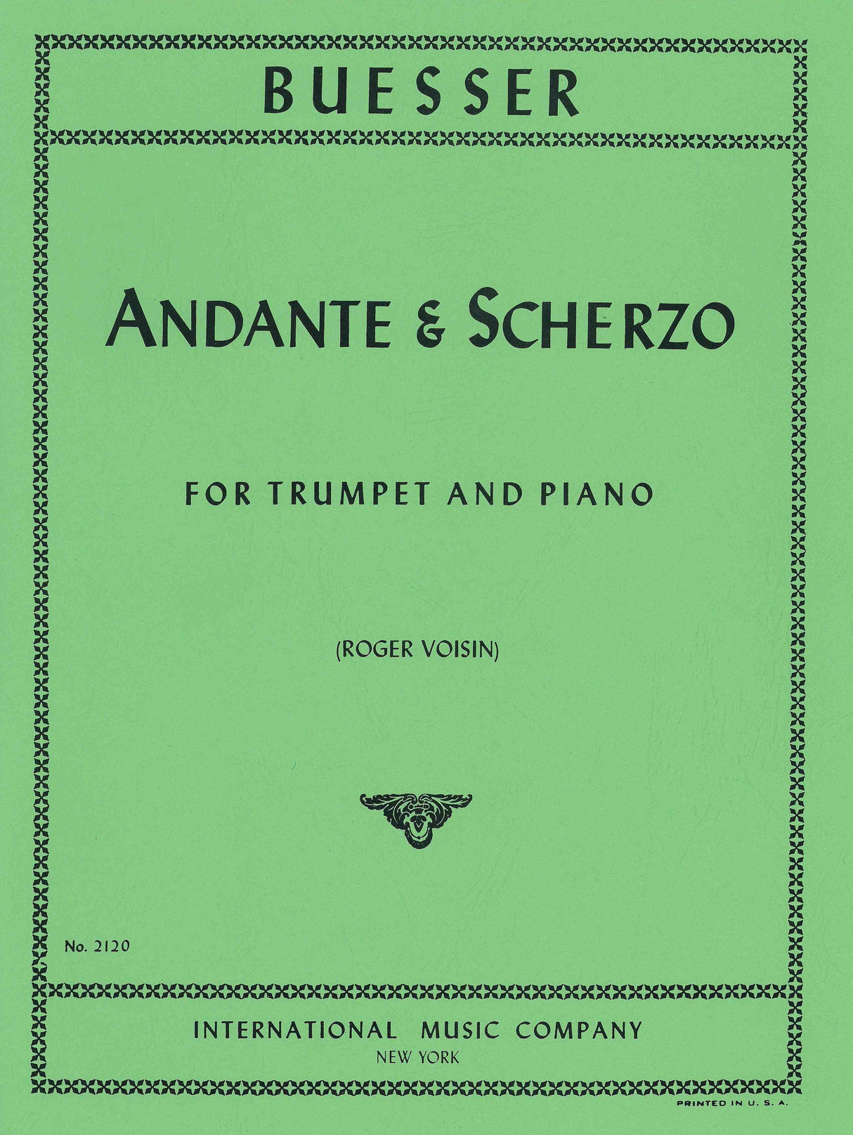Büsser: Andante & Scherzo, Op. 44