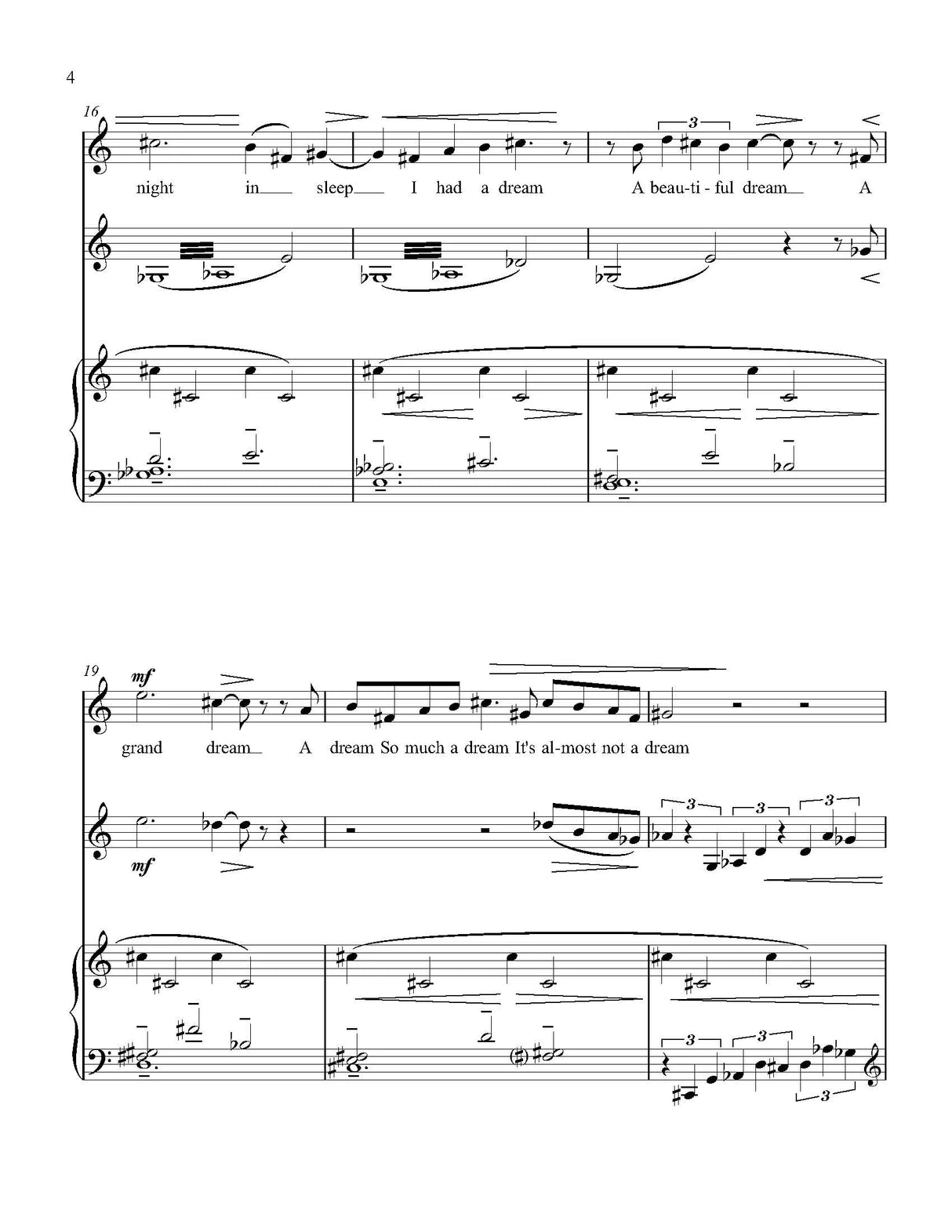 White: Dream (Version for High Voice, Clarinet, and Piano)