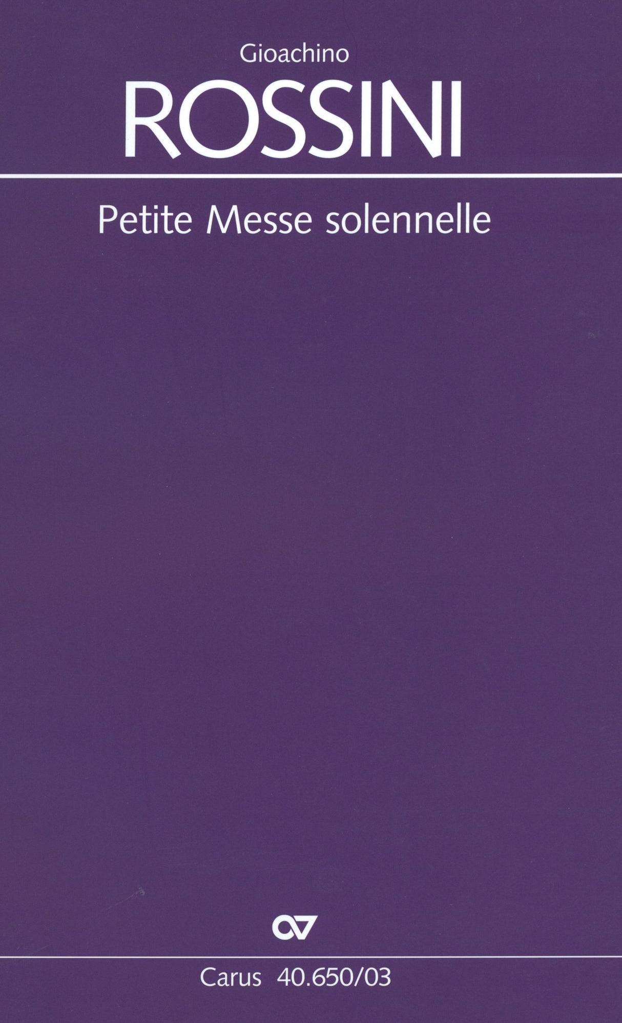 Rossini: Petite Messe solennelle