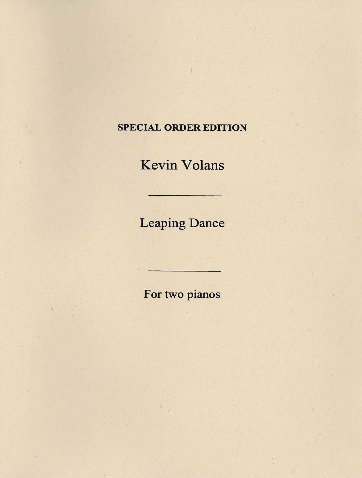 Volans: Leaping Dance