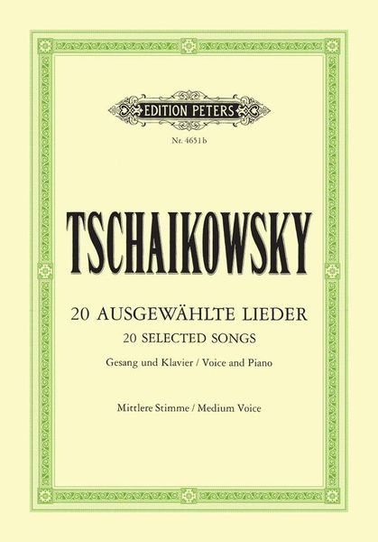 Tchaikovsky: 20 Selected Songs