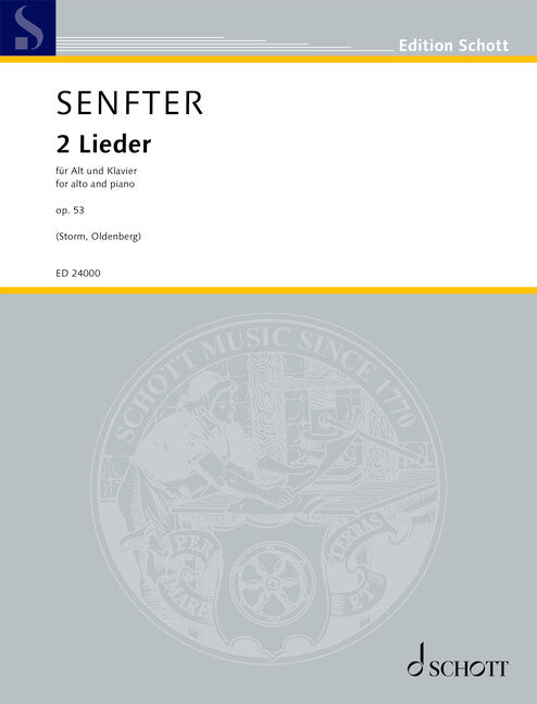 Senfter: 2 Lieder, Op. 53