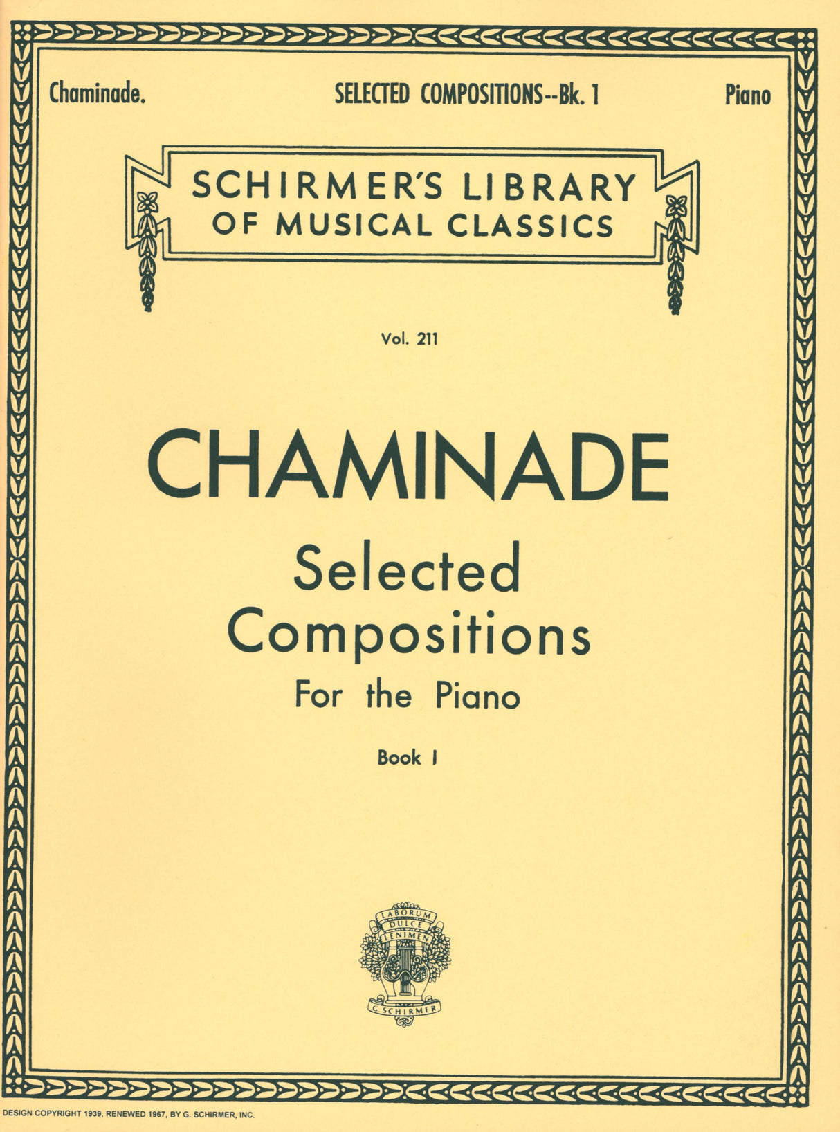 Chaminade: Selected Compositions - Book 1