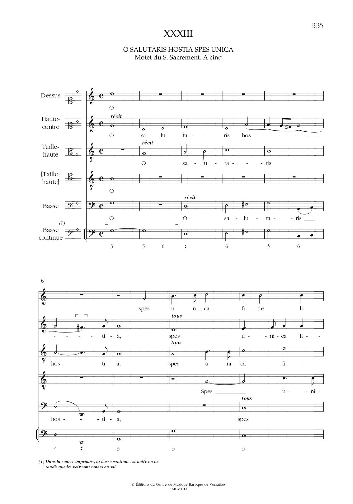 Moulinié: O salutaris hostia spes unica & Motet "Flores apparuerent"