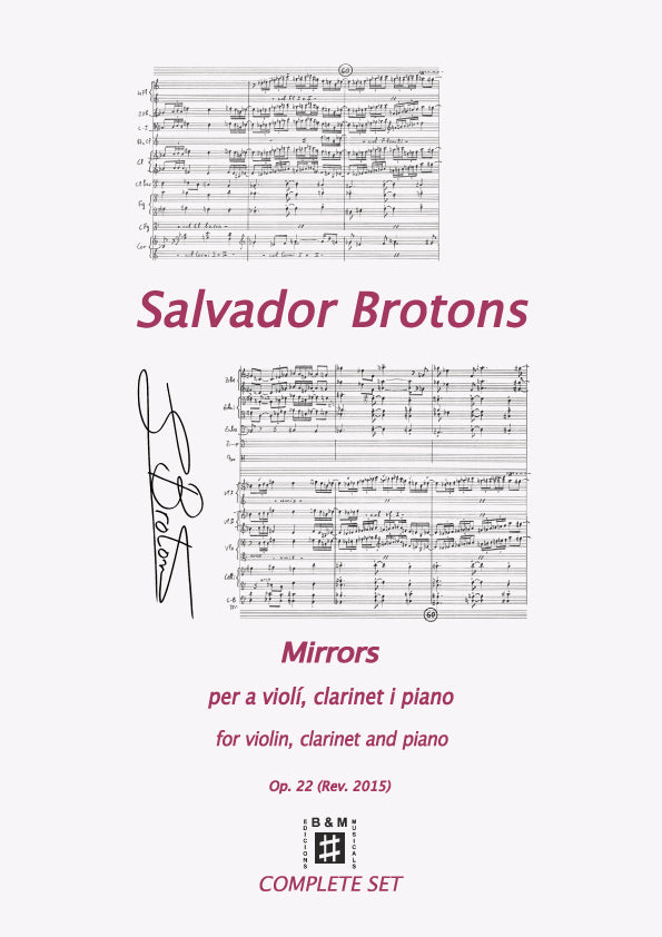 Brotons: Mirrors, Op. 22