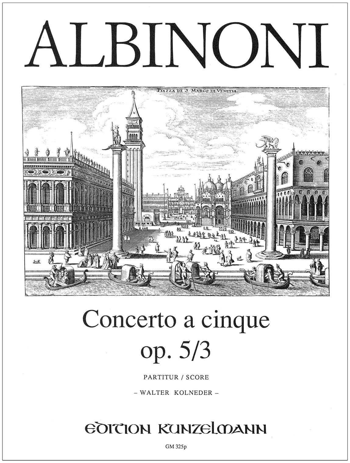 Albinoni: Concerto a cinque in D Major, Op. 5, No. 3