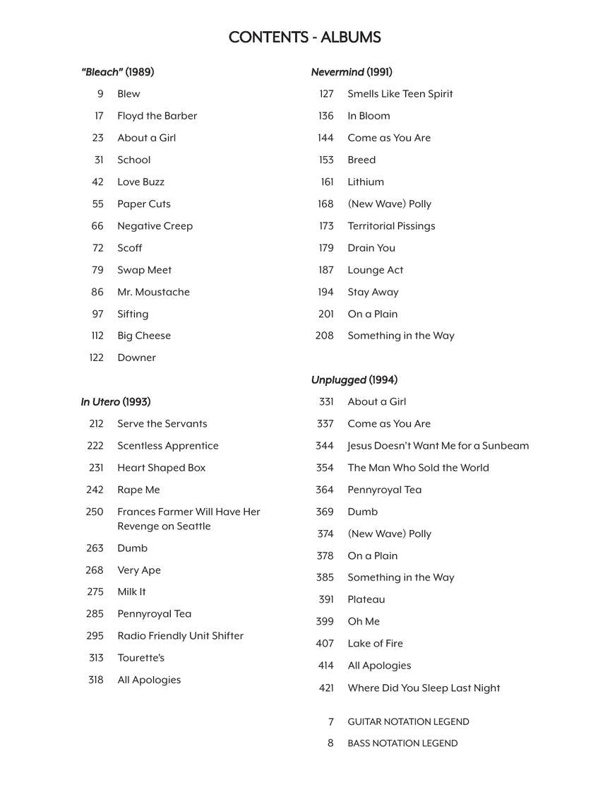 Nirvana – The Complete Scores