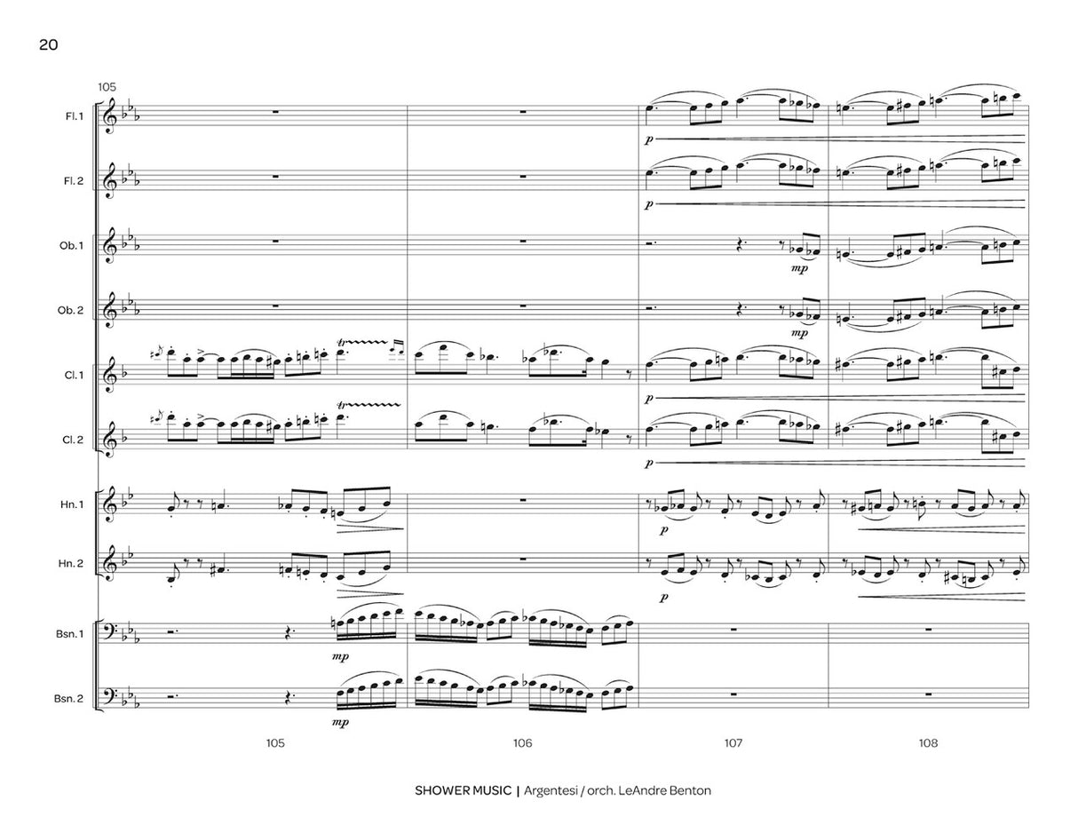Argentesi: Shower Music (arr. for Double Woodwind Quintet)