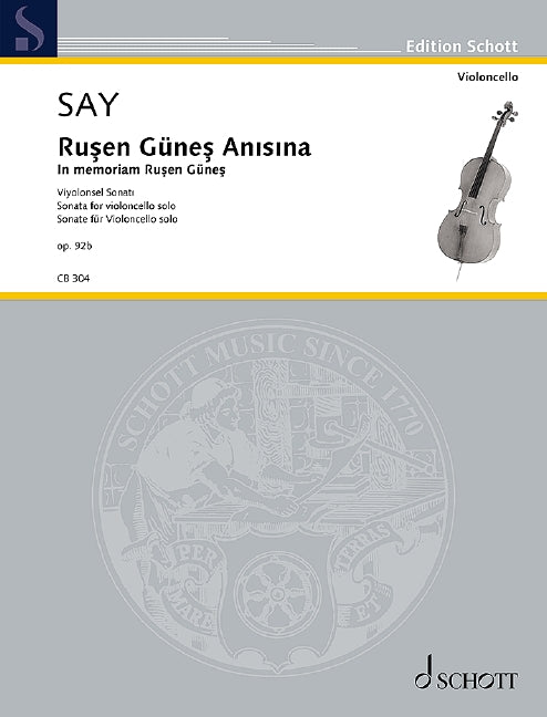 Say: Ruşen Güneş Anısına, Op. 92b
