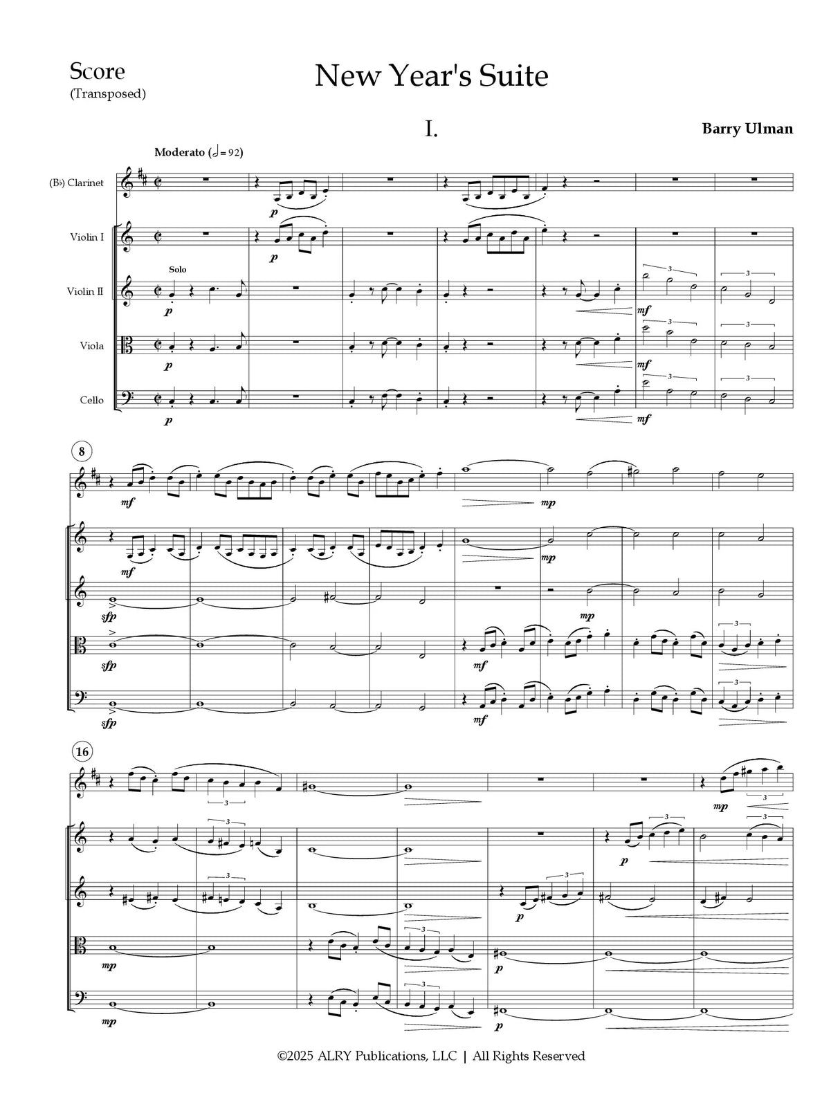 Ulman: New Year's Suite