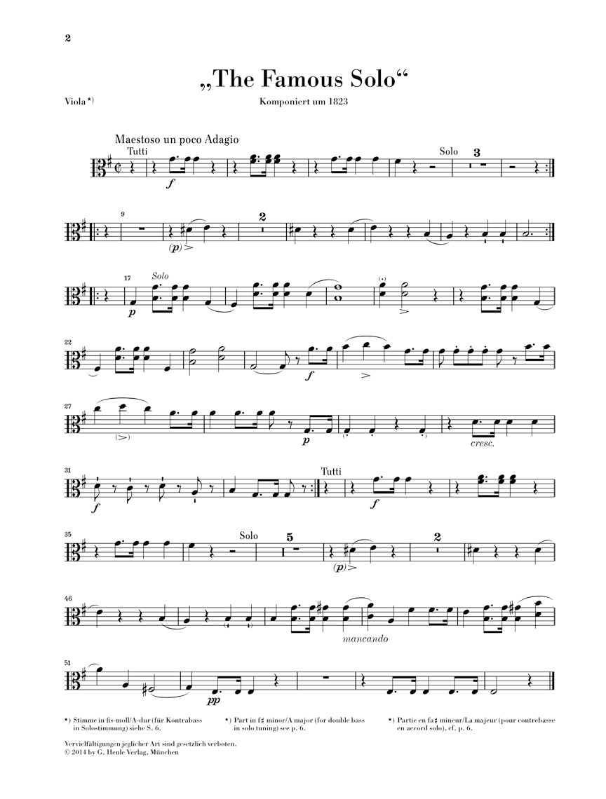 Dragonetti: "The Famous Solo" in E Minor