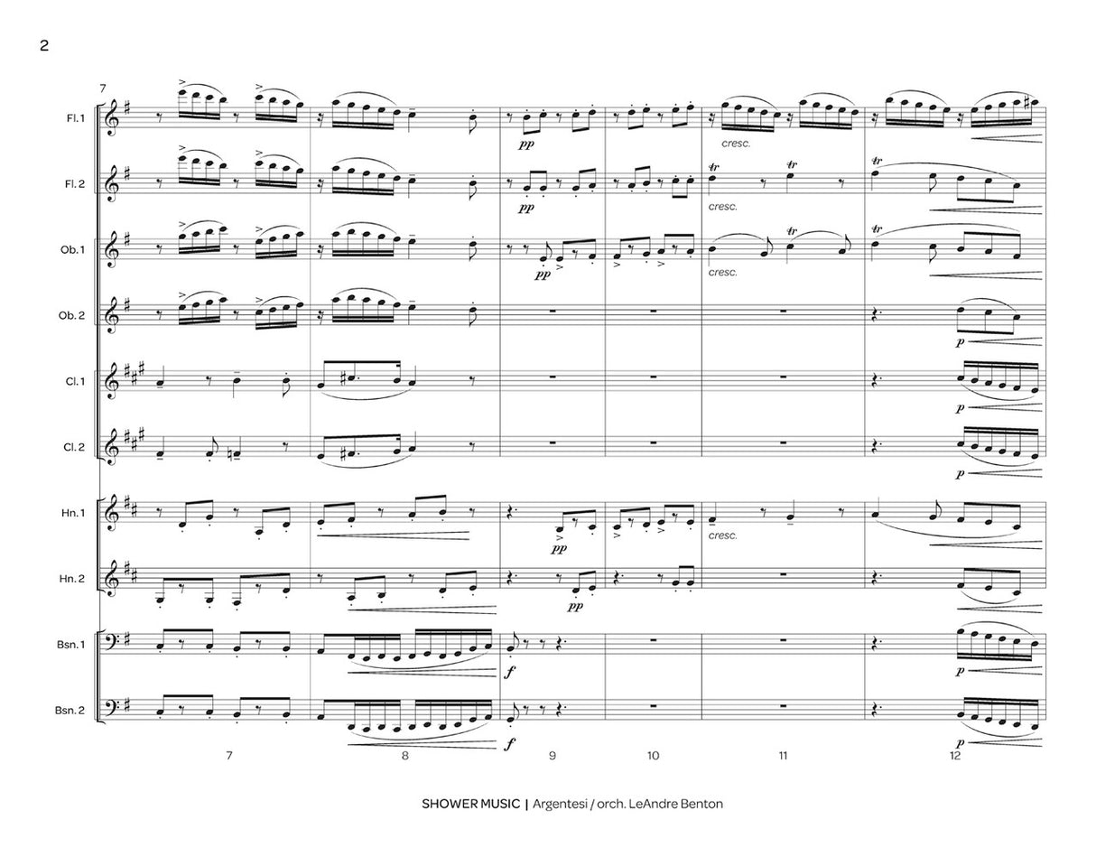 Argentesi: Shower Music (arr. for Double Woodwind Quintet)