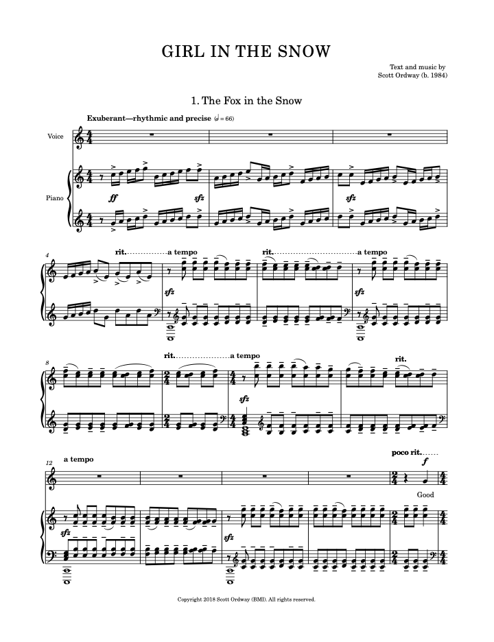 Ordway: Girl in the Snow