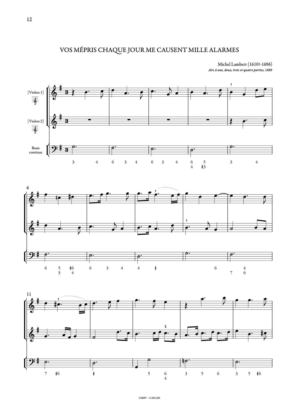 Anthology of French Baroque Music - Violin - Volume 2