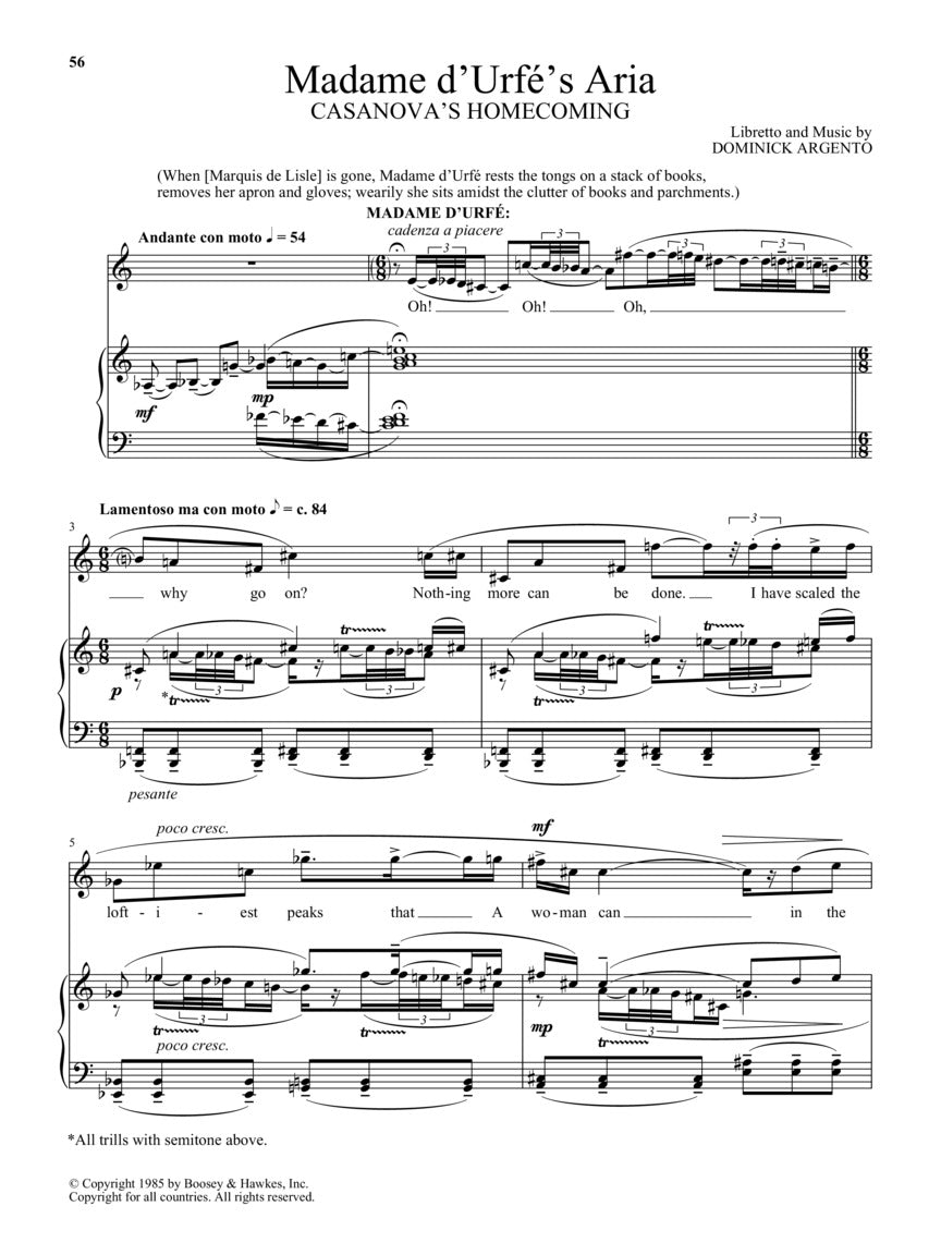 Boosey & Hawkes Opera Anthology – Mezzo-Soprano