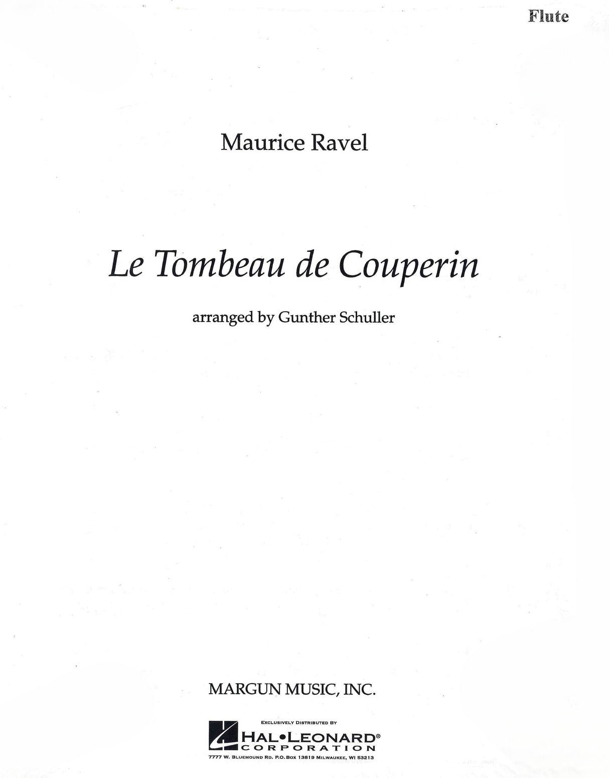 Ravel: Tombeau de Couperin (arr. for Woodwind Quintet)