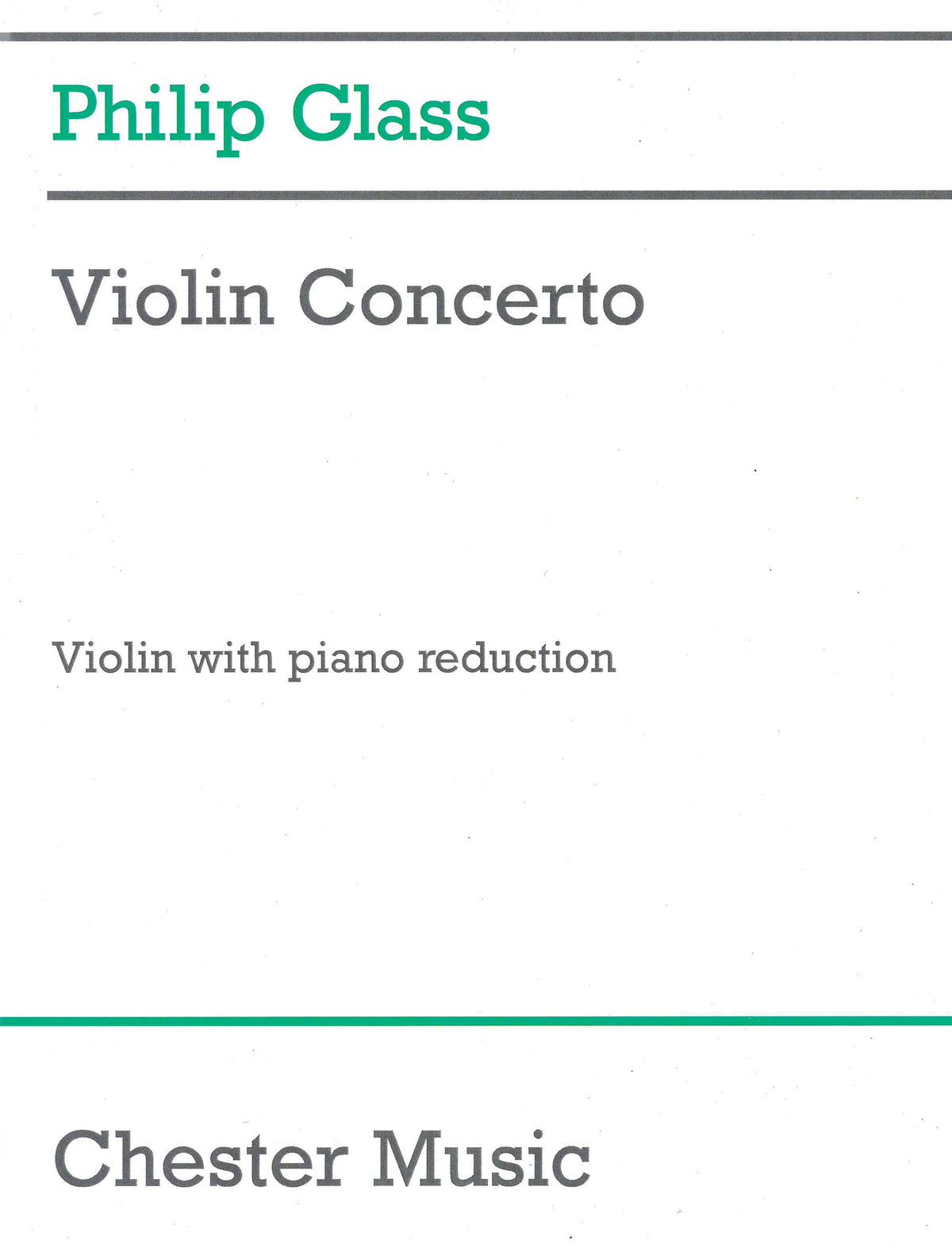Glass: Violin Concerto