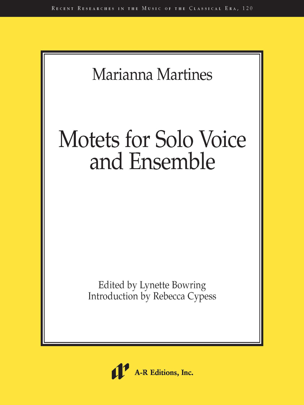 Martines: Motets for Solo Voice and Ensemble