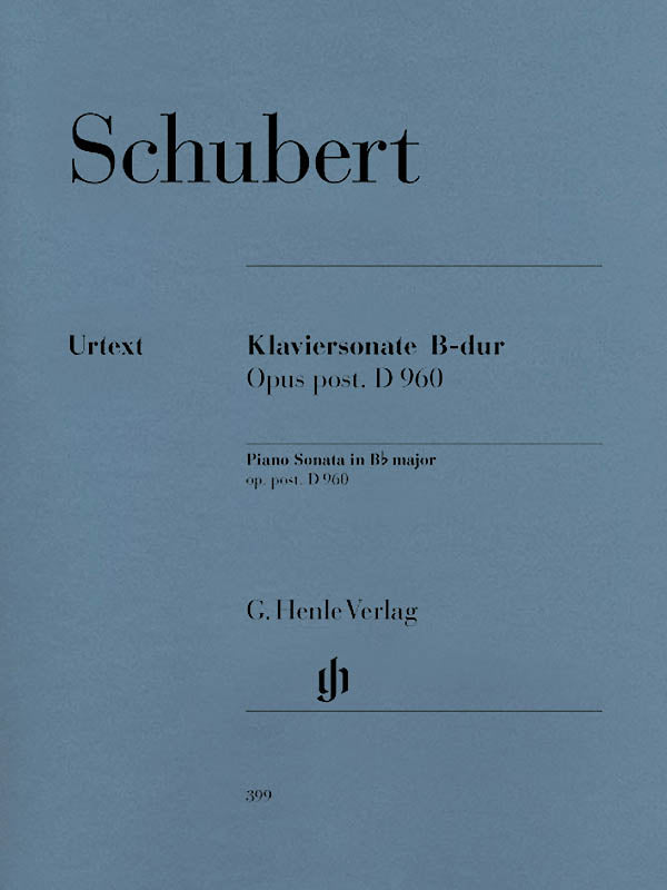 Schubert: Piano Sonata in B-flat Major, D 960