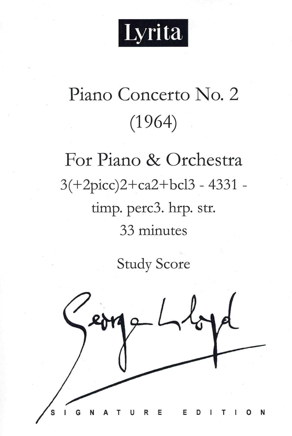 Lloyd: Piano Concerto No. 2