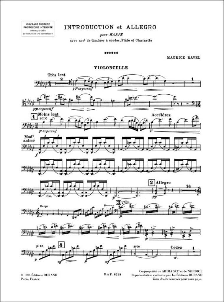 Ravel: Introduction and Allegro for Harp, String Quartet, Flute and Clarinet