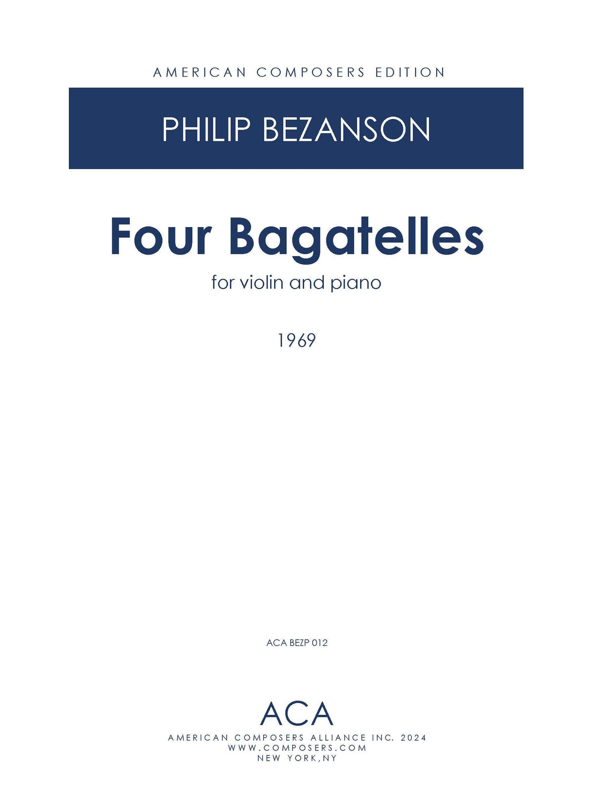 Bezanson: 4 Bagatelles