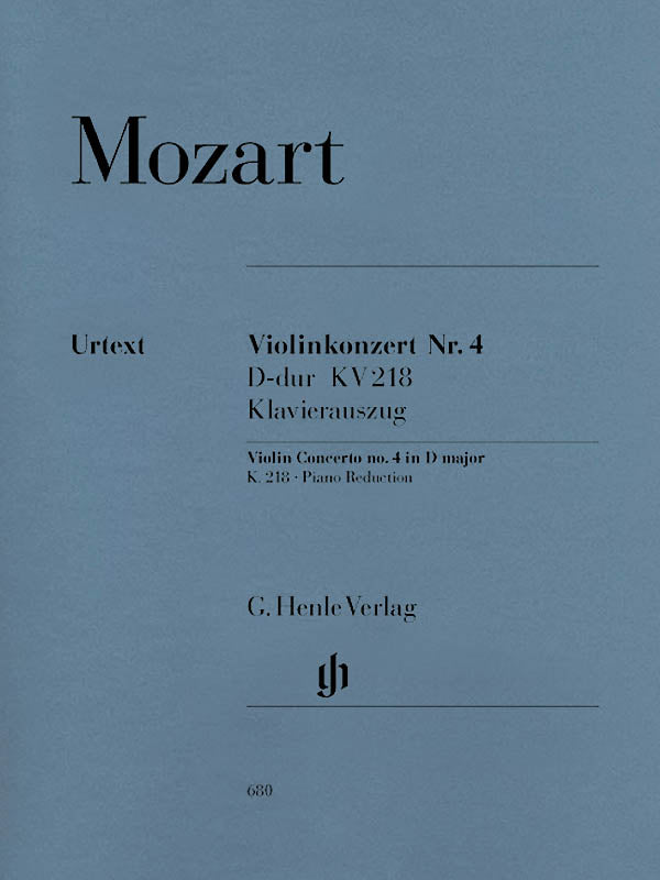 Mozart: Violin Concerto No. 4 in D Major, K. 218