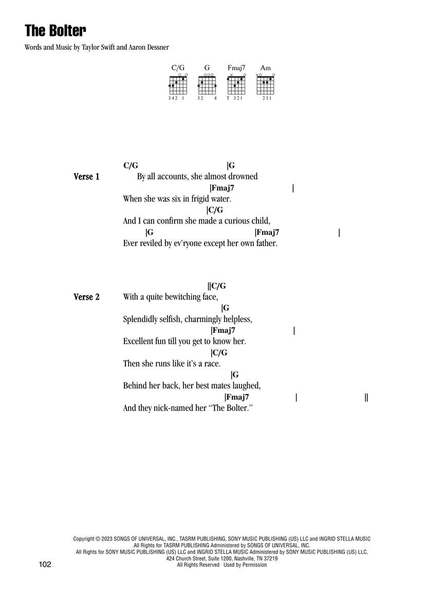 Taylor Swift – The Tortured Poets Department (arr. for guitar)