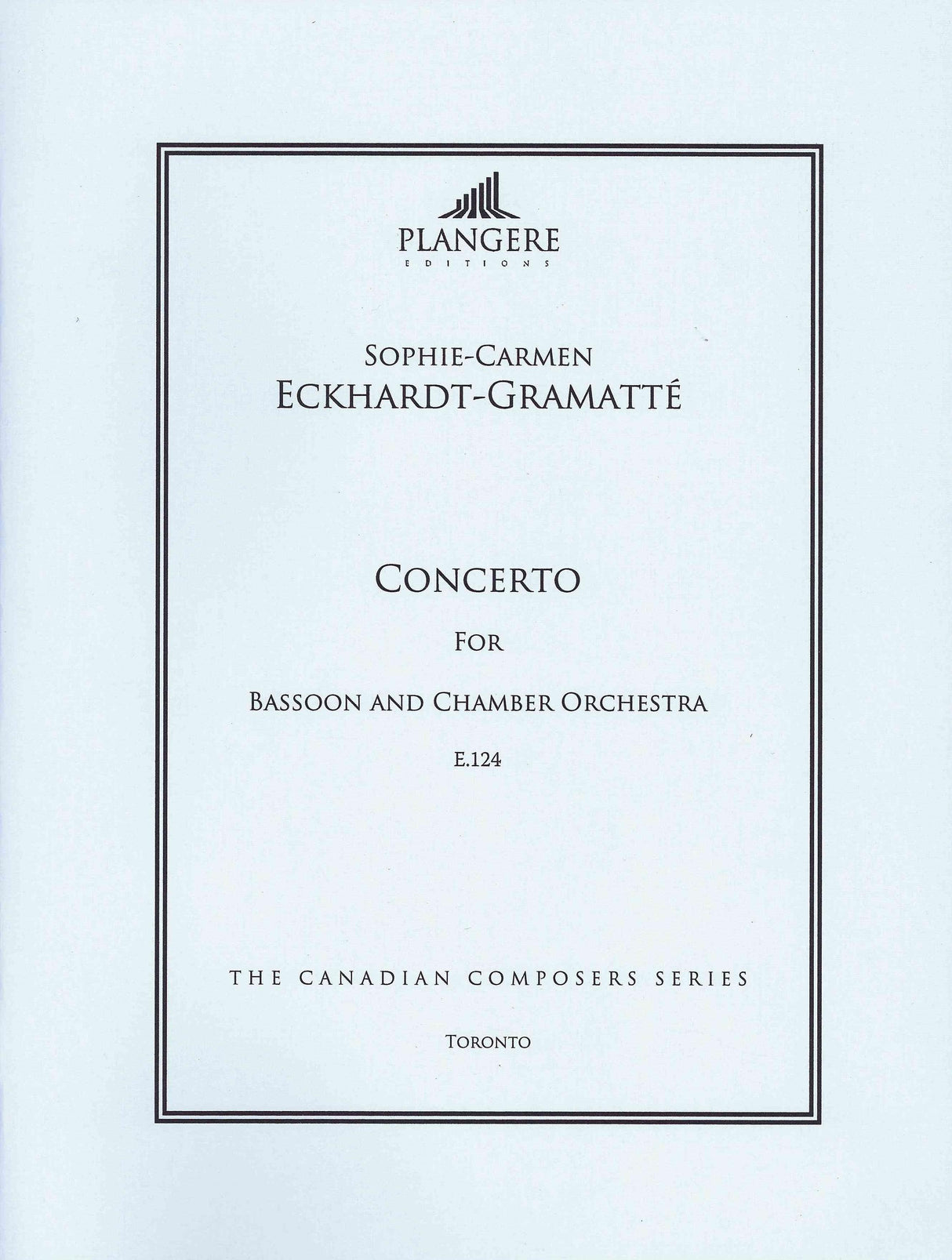 Eckhardt-Gramatté: Bassoon Concerto, E. 124