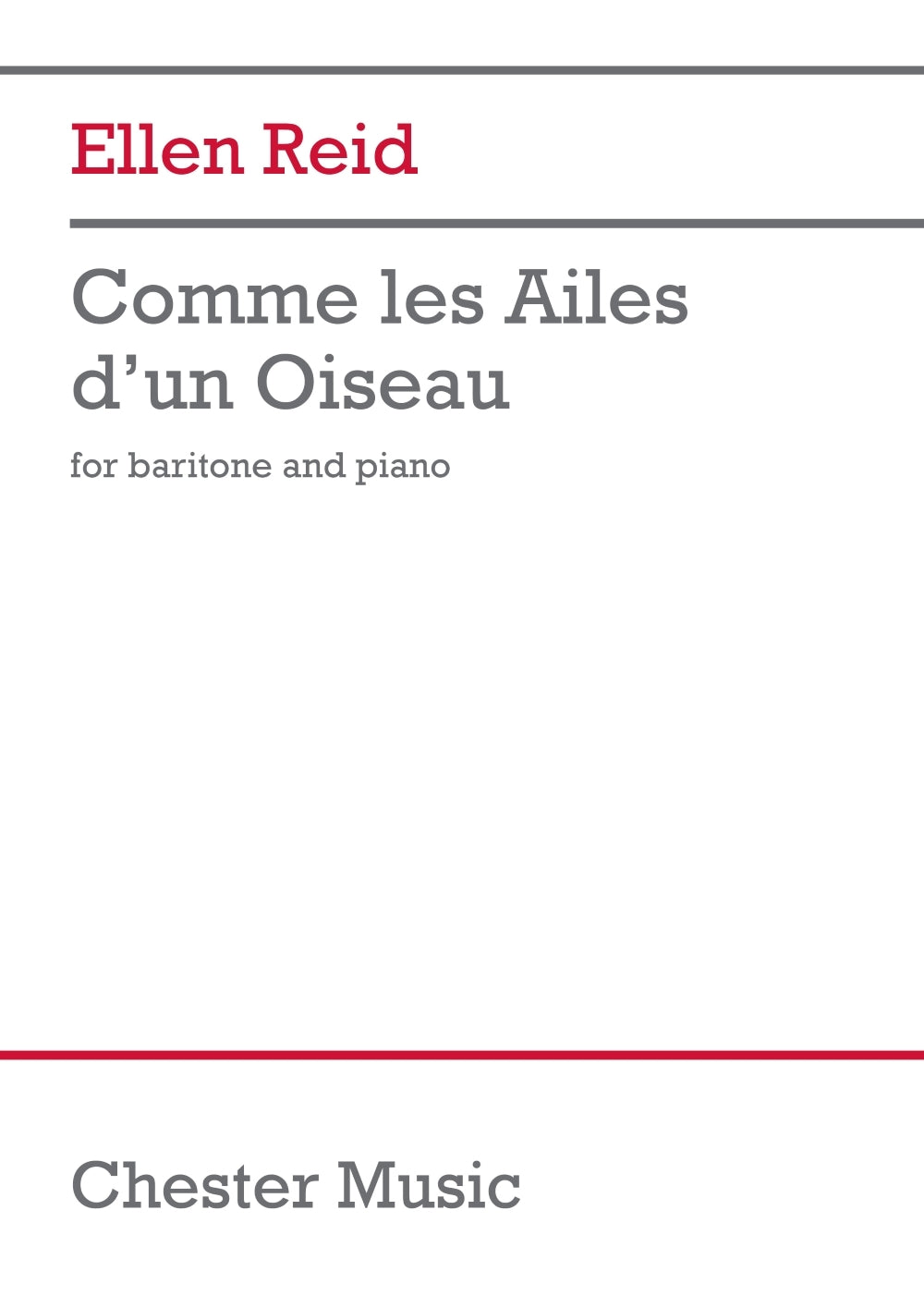 Reid: Comme les Ailes d'un Oiseau