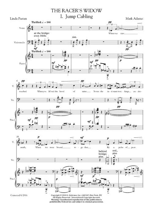 Adamo: The Racer's Widow