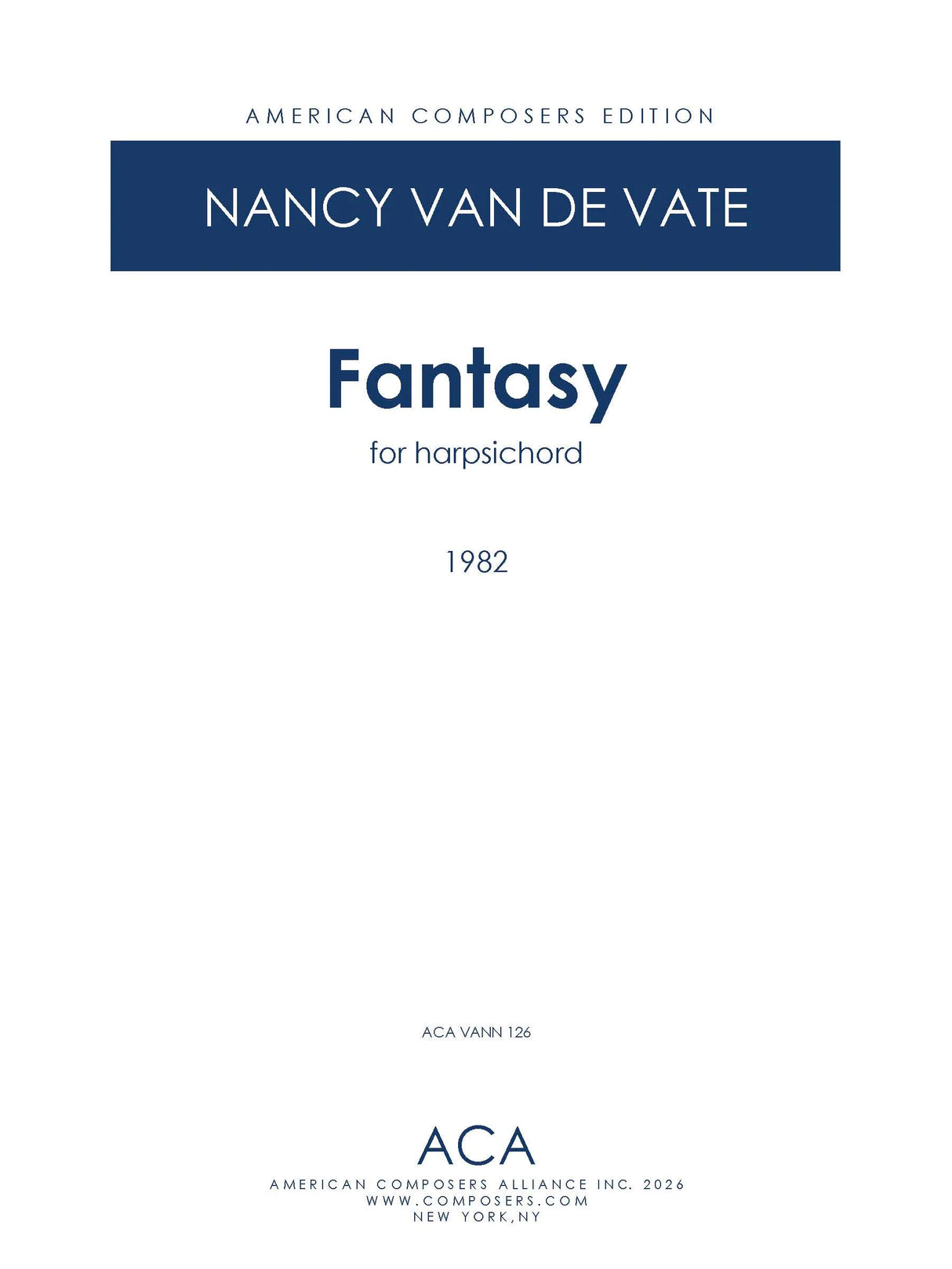 Van de Vate: Fantasy