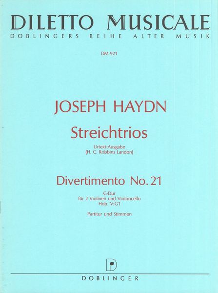 Haydn: Divertimentor in G Major, Hob. V:G1