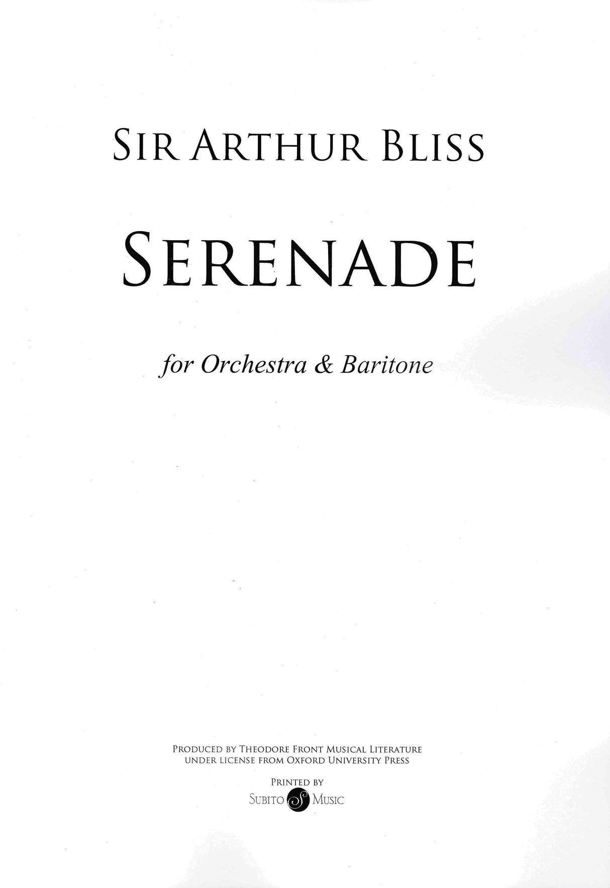 Bliss: Serenade