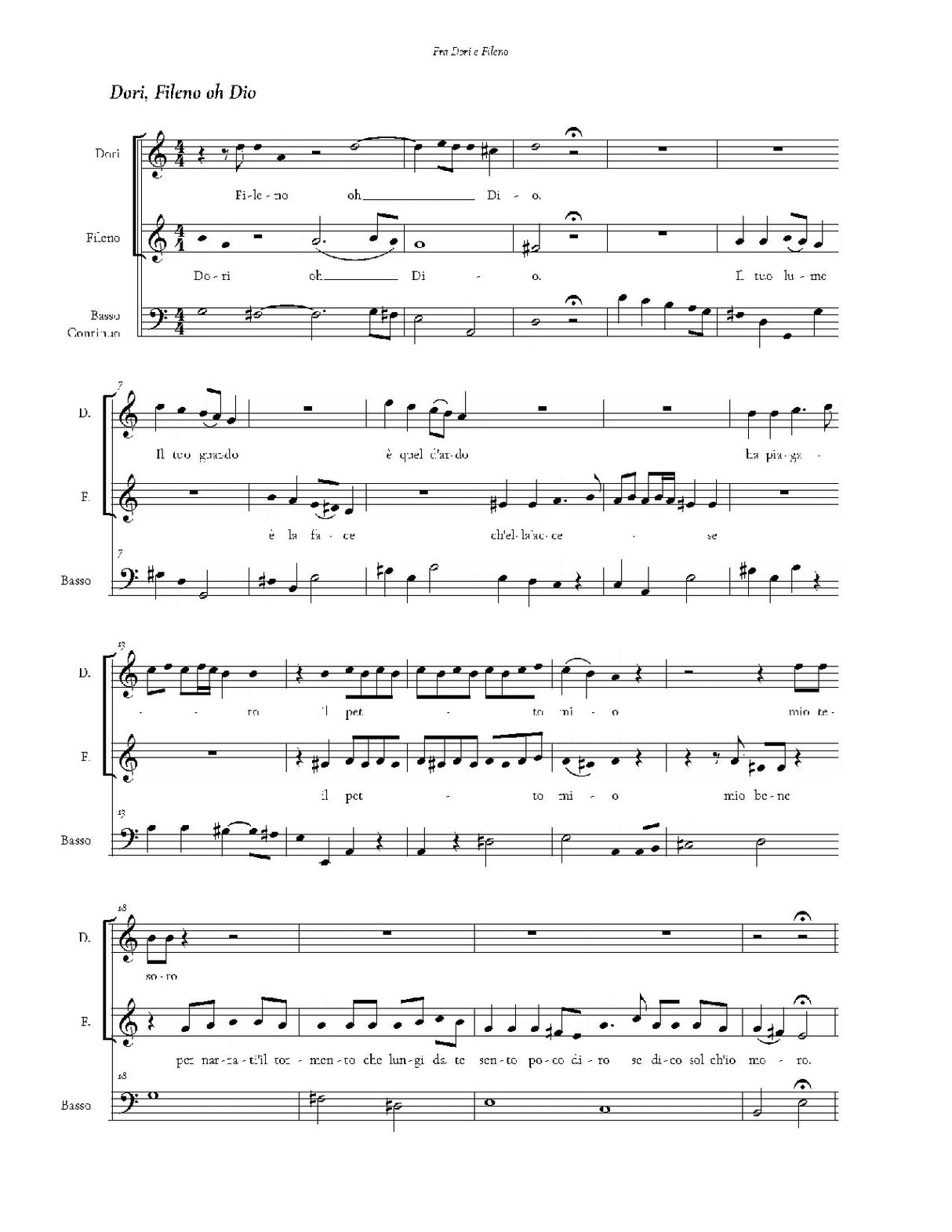 Rossi: Frà Dori, e Fileno