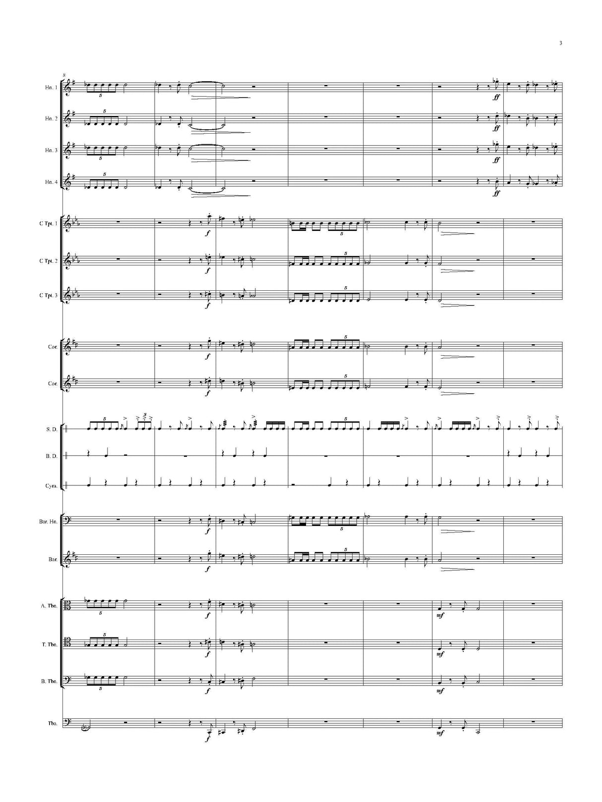 Stubblefield: Fanfare and Anthem, Op 23a (Version for Orchestral Brass and Percussion)