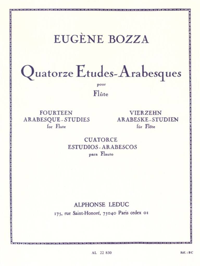 Bozza: 14 Etudes-Arabesques