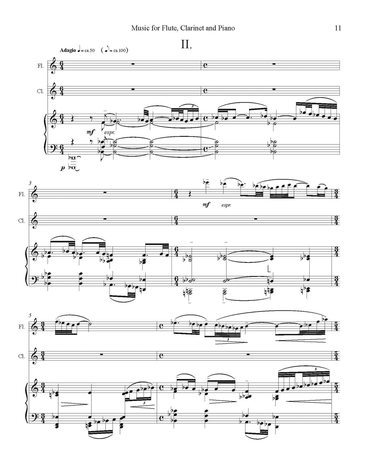 Shawn: Music for Flute, Clarinet, & Piano