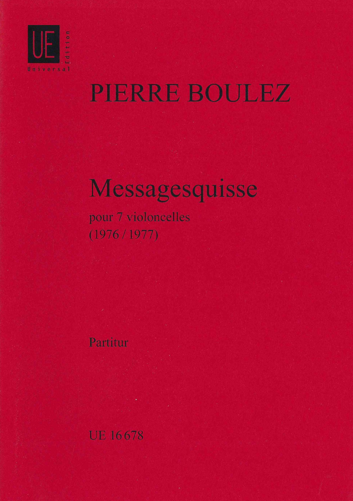 Boulez: Messagesquisse