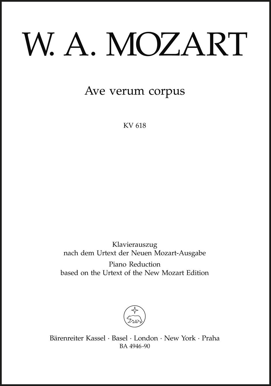 Mozart: Ave verum corpus, K. 618