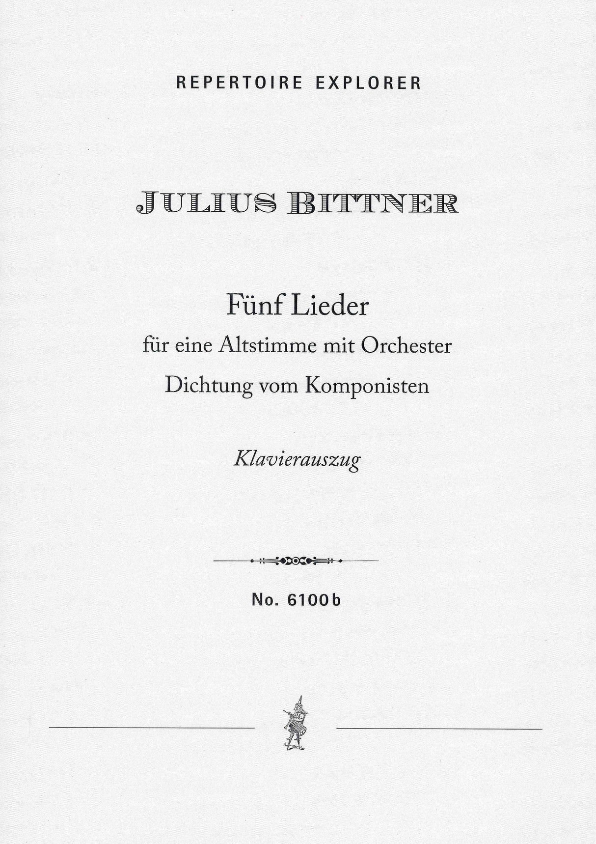 Bittner: 5 Lieder
