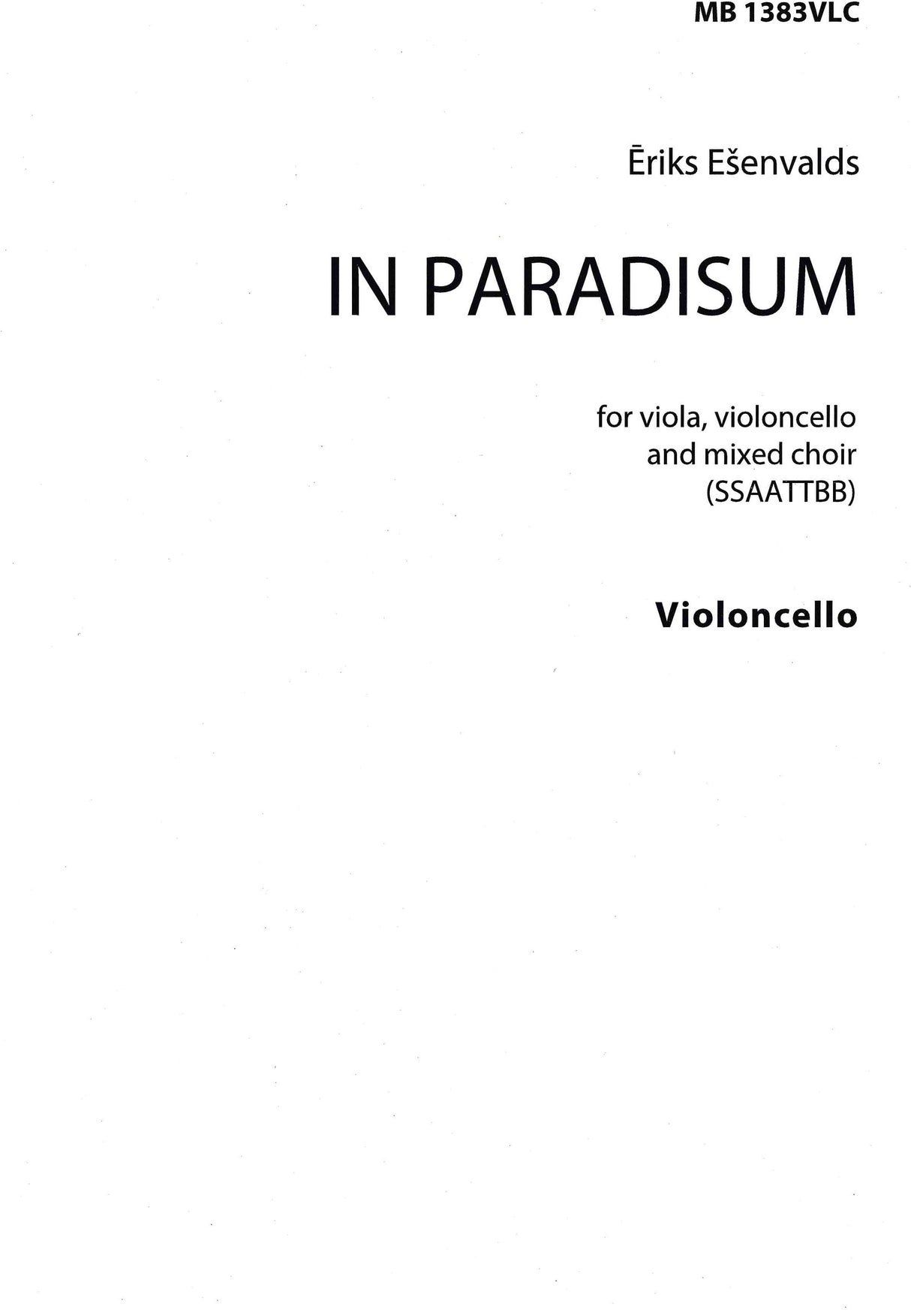 Ešenvalds: in Paradisum