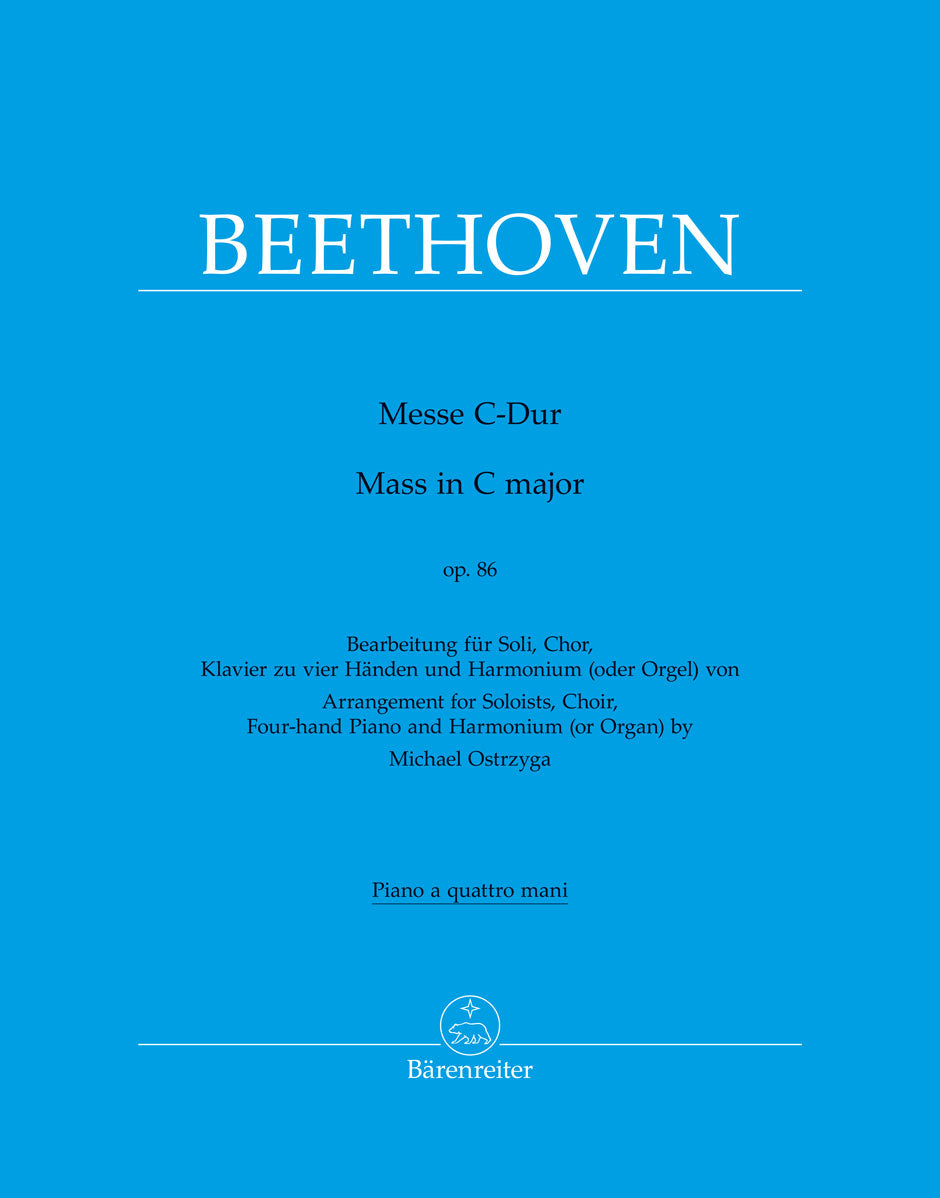 Beethoven: Mass in C Major, Op. 86 (arr. for choir & keyboards)