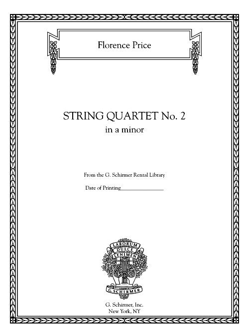 Price: String Quartet No. 2 in A Minor