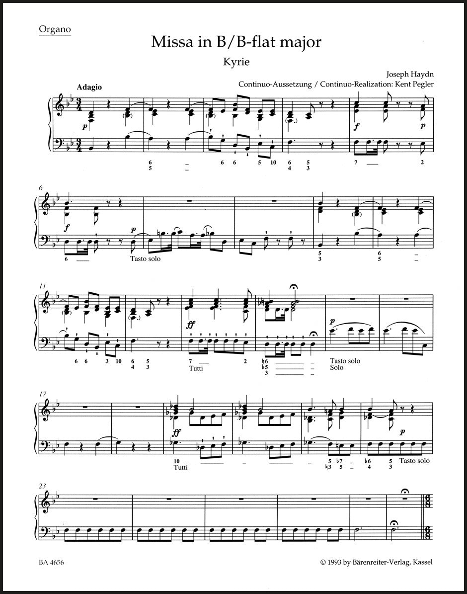 Haydn: Missa solemnis in B-flat Major, Hob. XXII:13