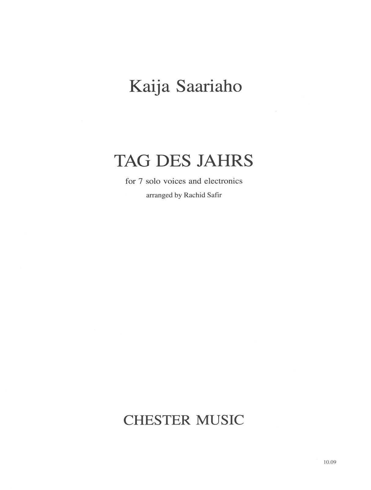 Saariaho: Tag Des Jahrs