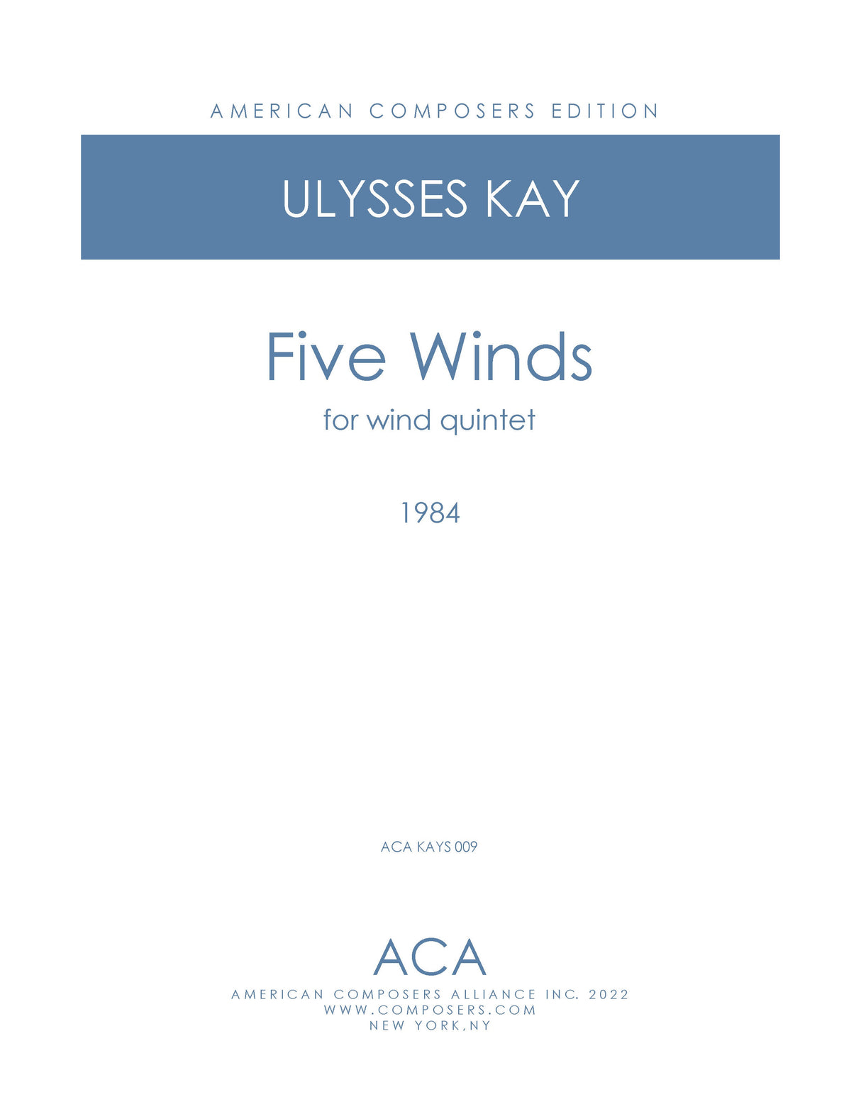 Kay: Five Winds