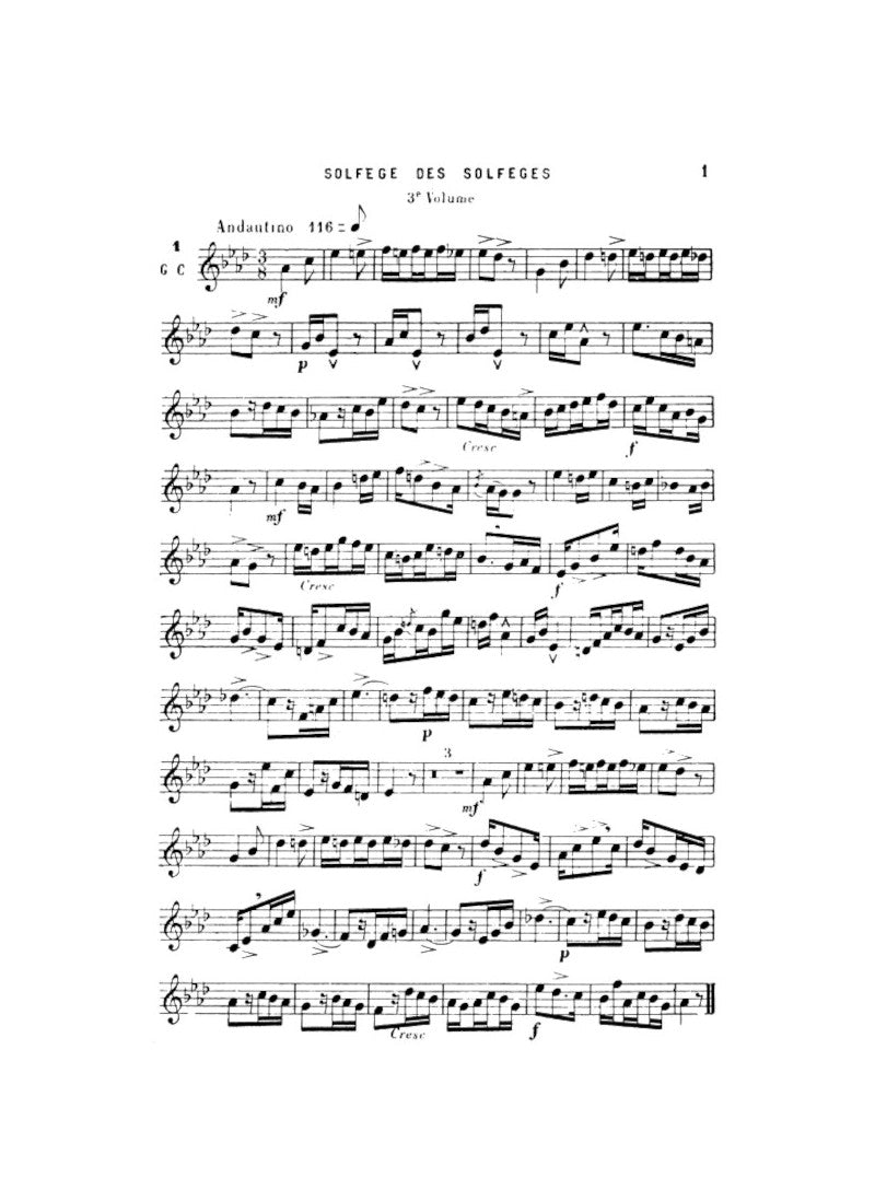 Solfège des Solfèges - Volume 3A