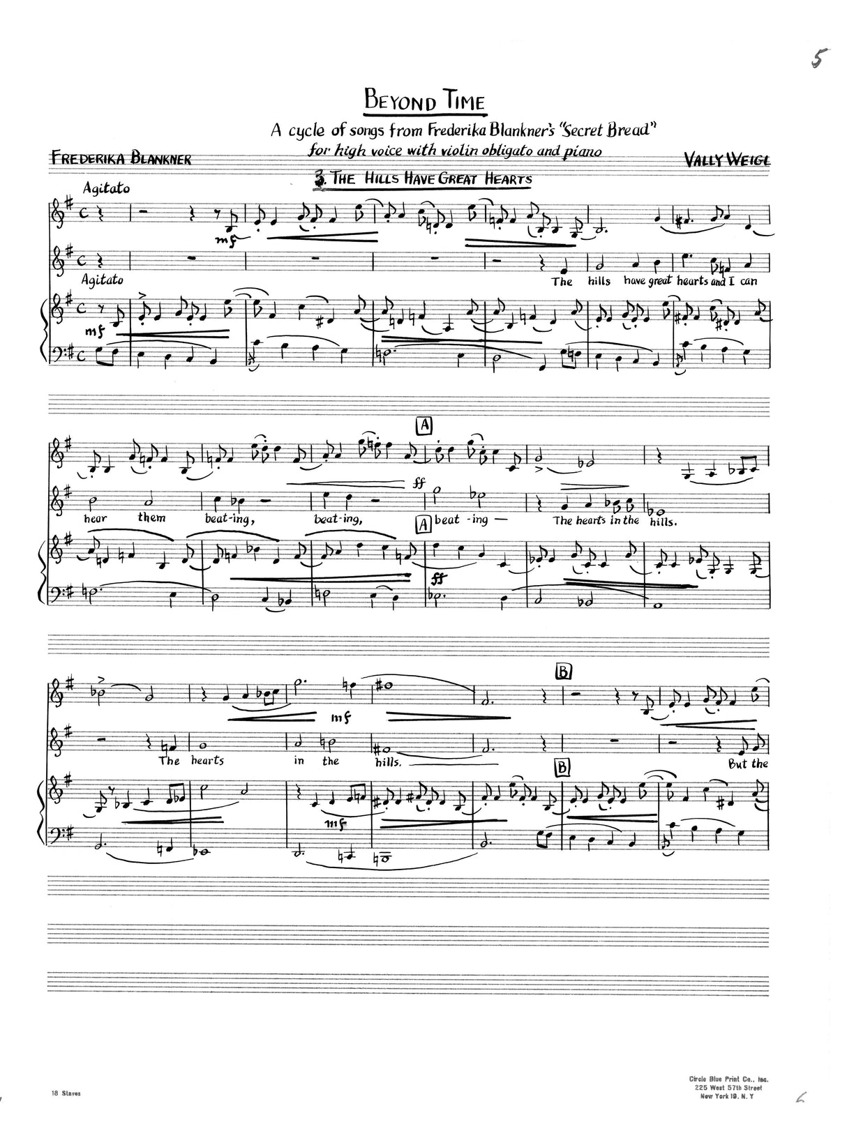 V. Weigl: Beyond Time